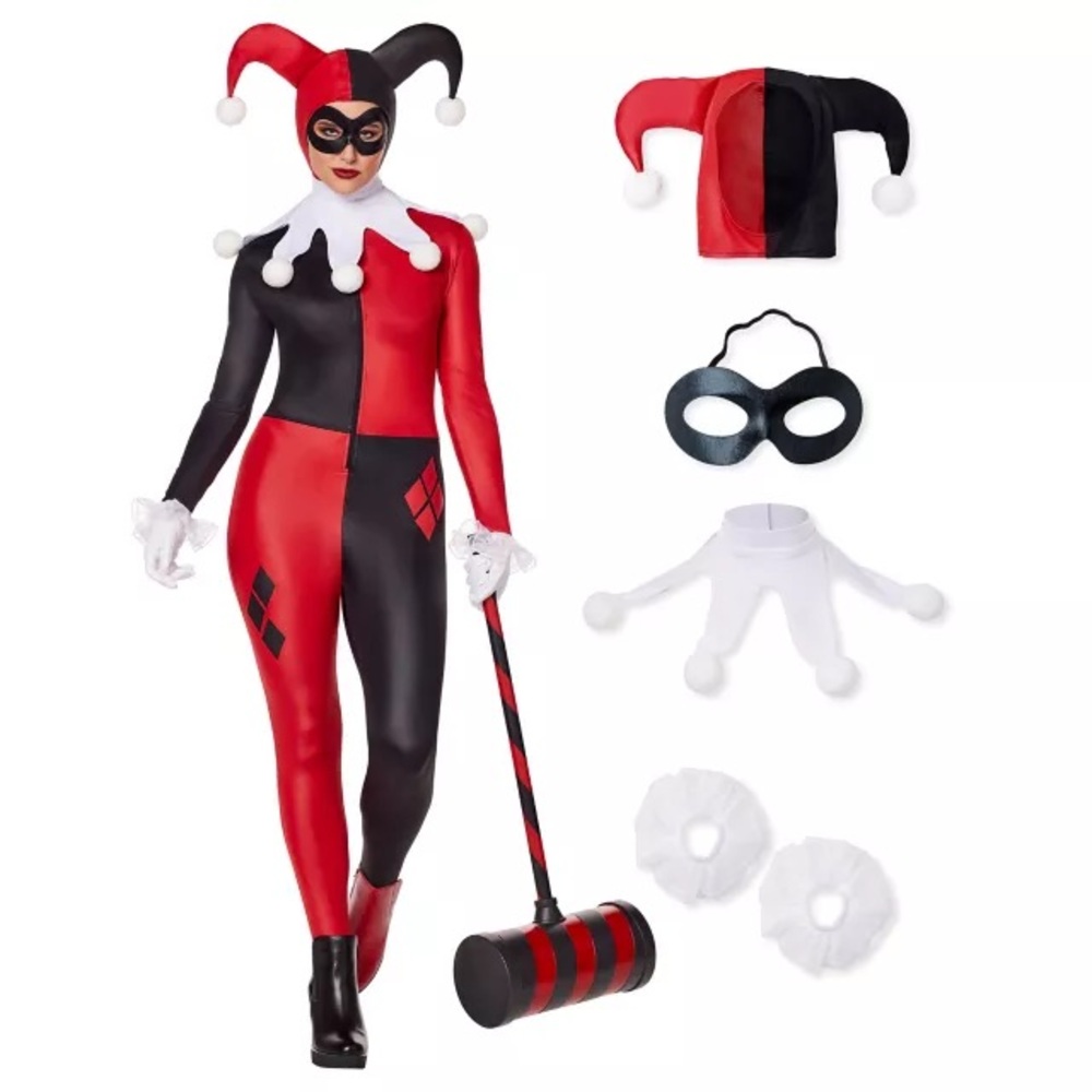 Adult Harley Quinn Catsuit Costume - DC Villains